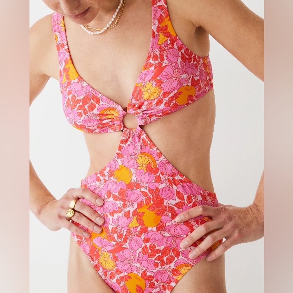 J.crew O-ring cutout one- piece swim